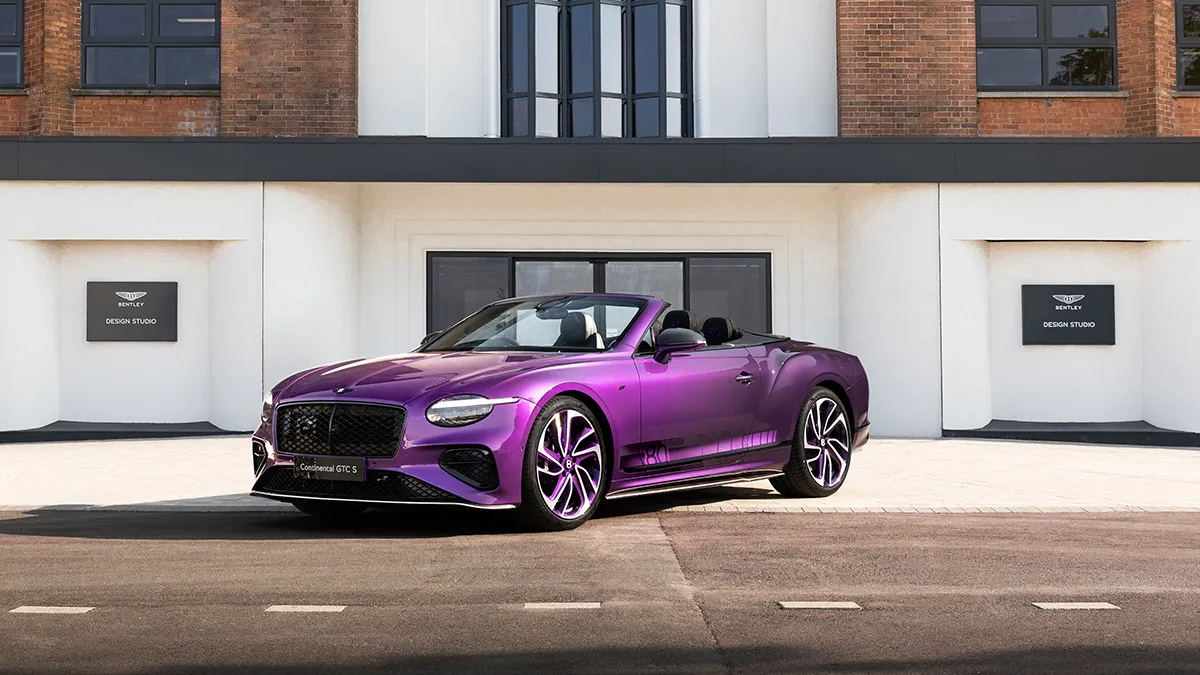 Bentley Celebrates 80 Years of the Continental GTC with a Stunning Supernova Purple Anniversary Edition